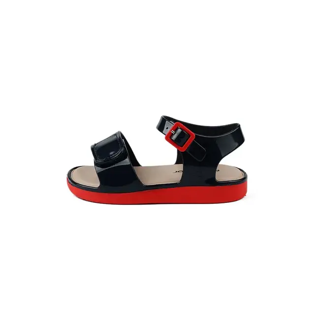 Sandália Papete Infantil Menino Mar & Cor - Azul/Vermelho
