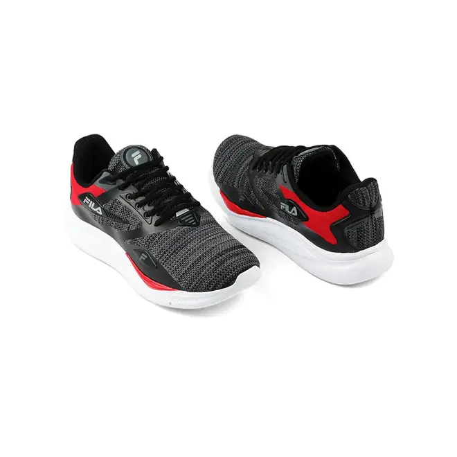 Tênis Esportivo Treino Fila Discovery Preto e Vermelho Masculino