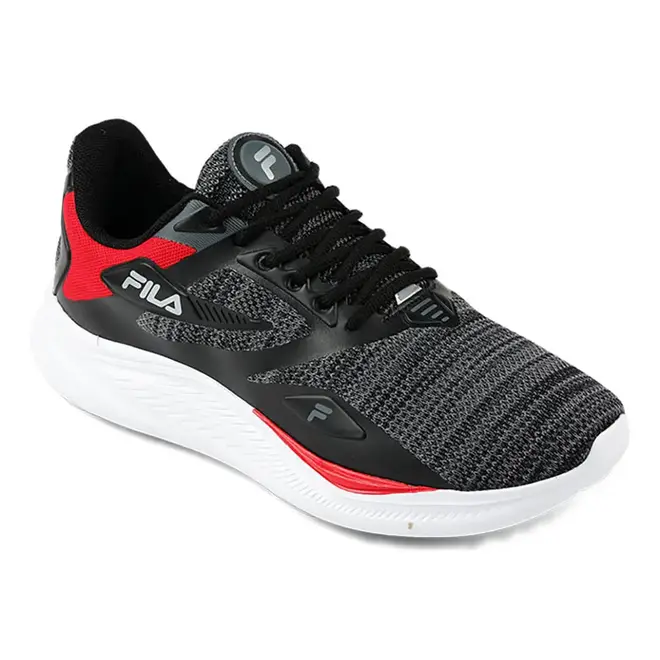 Tênis Esportivo Treino Fila Discovery Preto e Vermelho Masculino