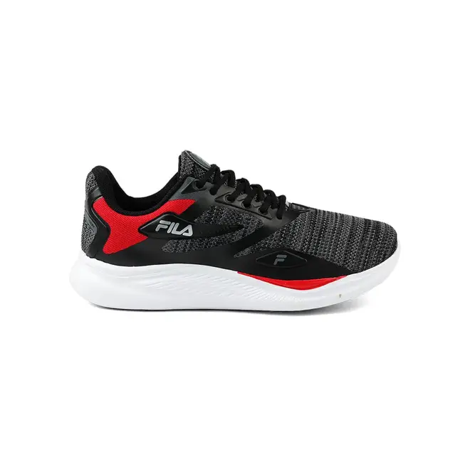 Tênis Esportivo Treino Fila Discovery Preto e Vermelho Masculino