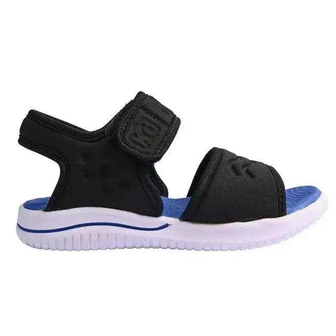 Sandália Kidy Papete Preto e Azul Infantil