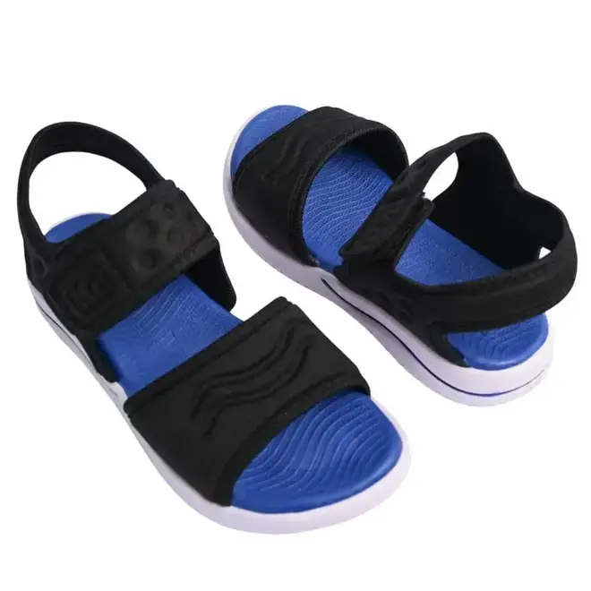 Sandália Kidy Papete Preto e Azul Infantil