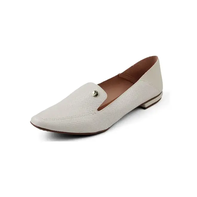Sapato Mocassim Feminino Vizzano - Off White