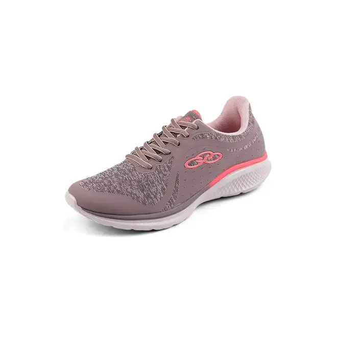 Tênis Esportivo Treino Olympikus Saga Cinza e Rosa Feminino