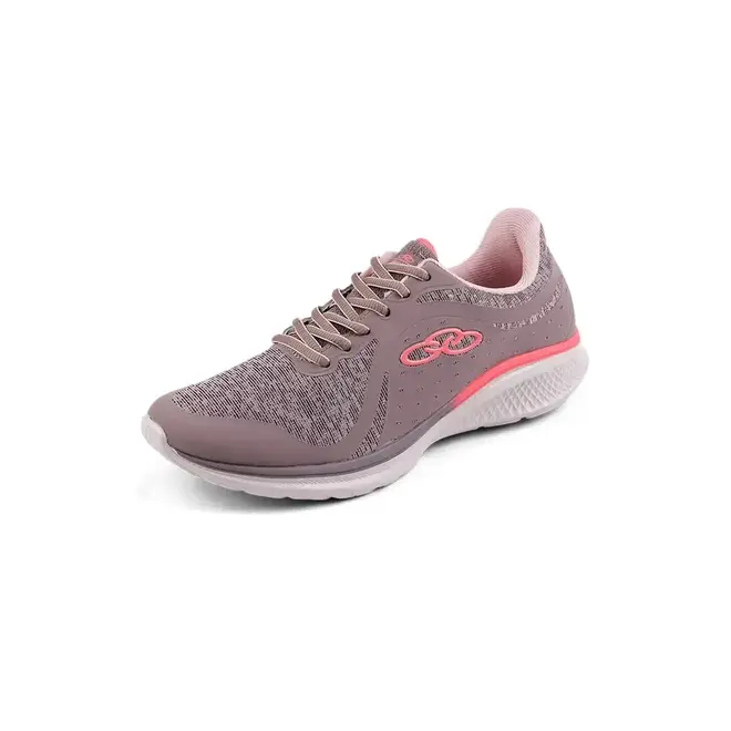 Tênis Esportivo Treino Olympikus Saga Cinza e Rosa Feminino