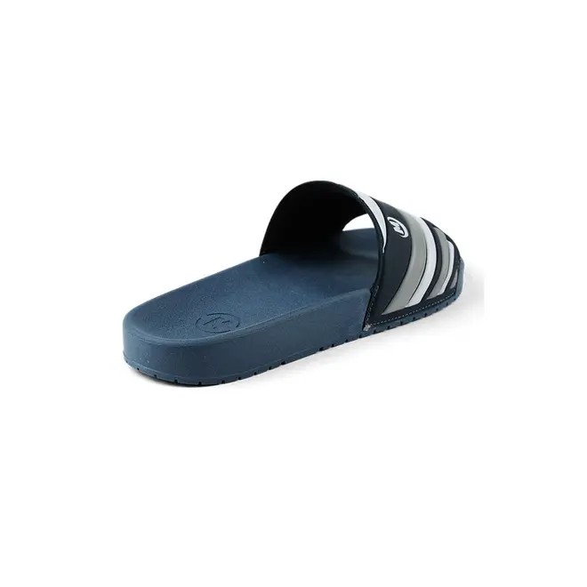 Chinelo Molekinho Slide Marinho e Cinza Infantil