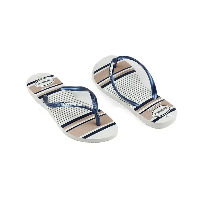 Chinelo Feminino Havaianas Slim Nautical Feminina Marinho