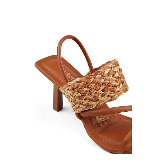 Sandalia Dakota Salto Alto Marrom Feminino