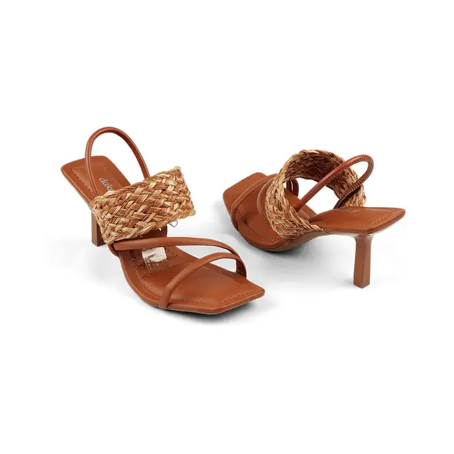Sandalia Dakota Salto Alto Marrom Feminino