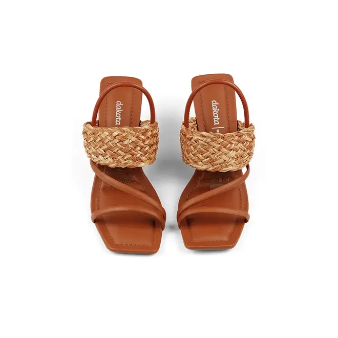 Sandalia Dakota Salto Alto Marrom Feminino