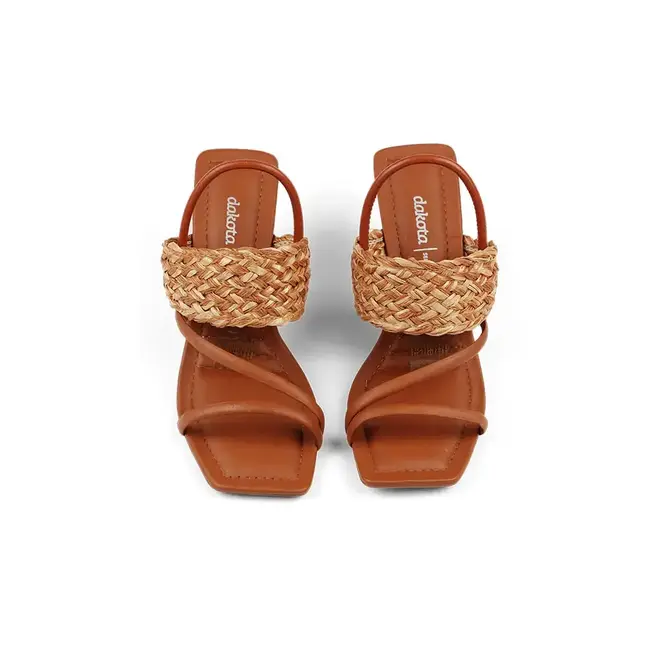 Sandalia Dakota Salto Alto Marrom Feminino
