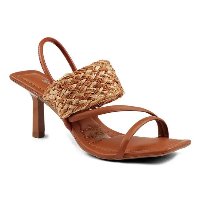 Sandalia Dakota Salto Alto Marrom Feminino