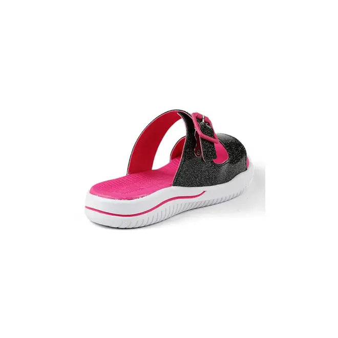 Tamanco Flatform Kidy Fashion Preto e Rosa Infantil
