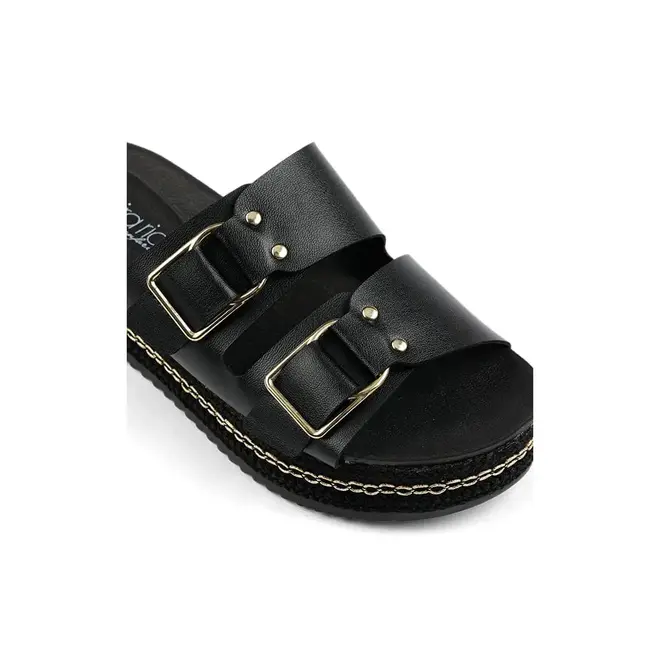 Tamanco Flatform Beira Rio 8378-617 - Preto