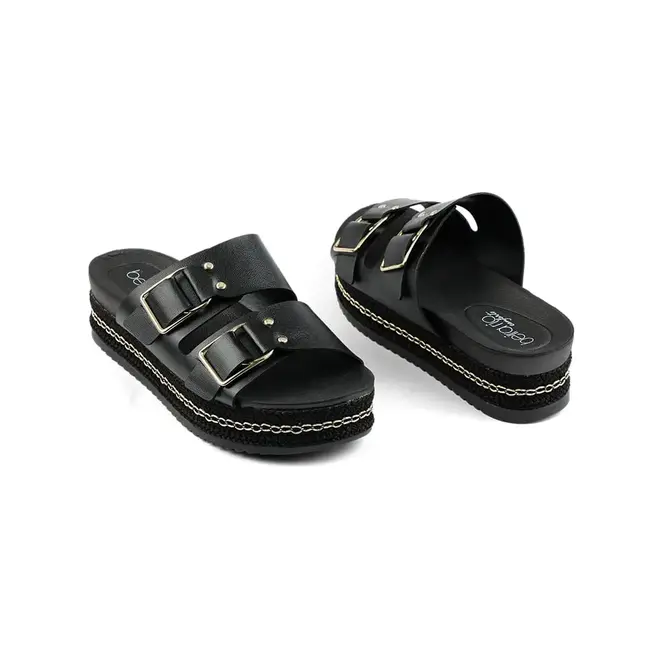 Tamanco Flatform Beira Rio 8378-617 - Preto
