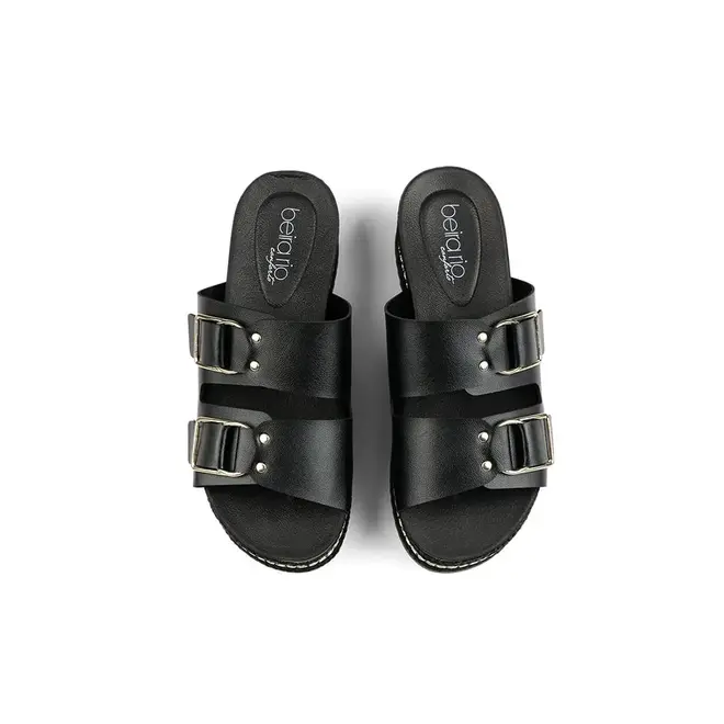 Tamanco Flatform Beira Rio 8378-617 - Preto