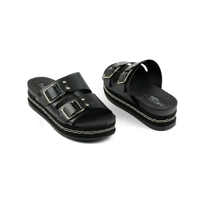 Tamanco Flatform Beira Rio - Preto