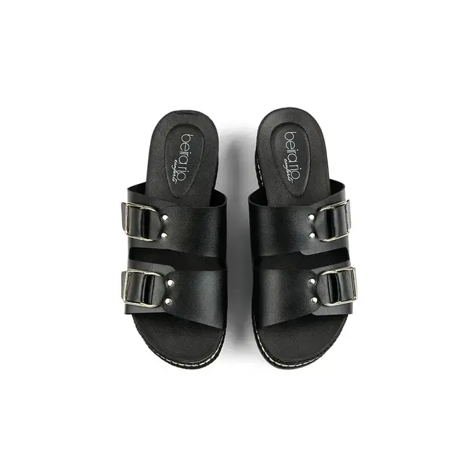 Tamanco Flatform Beira Rio - Preto