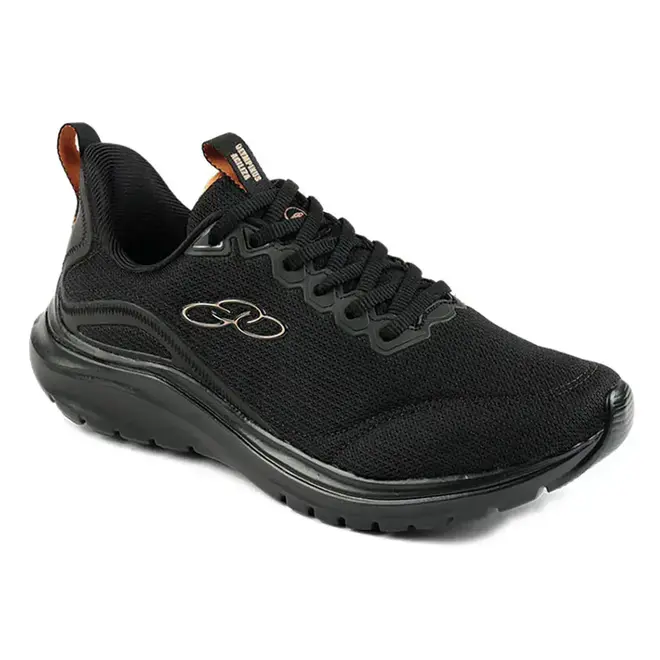 Tênis Esportivo Olympikus Agiliza - Preto/Bronze Feminino