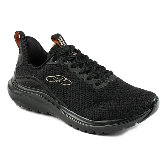 Tênis Esportivo Olympikus Agiliza - Preto/Bronze Feminino