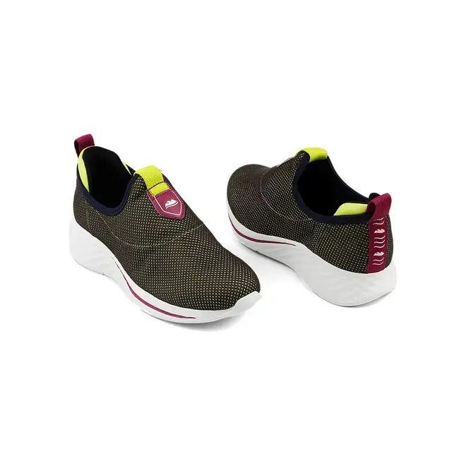 Tênis Dakota Slip On Play Marinho e Verde Feminino