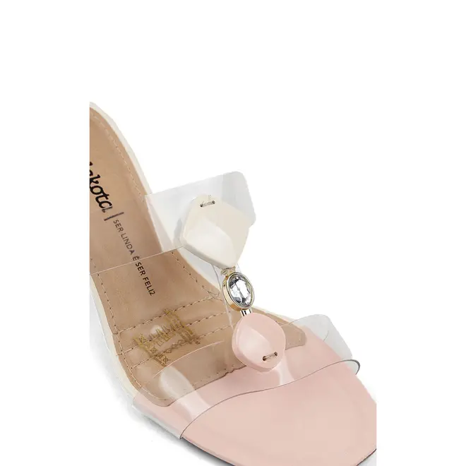 Tamanco Salto Médio Dakota Modern Bege Feminino