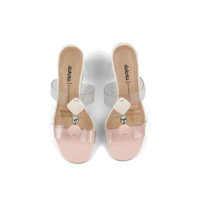Tamanco Salto Médio Dakota Modern Bege Feminino
