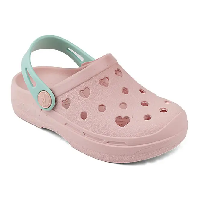 Babuche Infantil Menina Mar & Cor - Nude/Verde