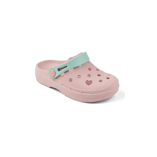 Babuche Infantil Menina Mar & Cor - Nude/Verde