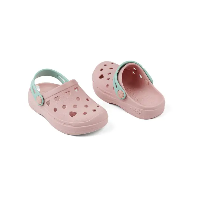 Babuche Infantil Menina Mar & Cor - Nude/Verde