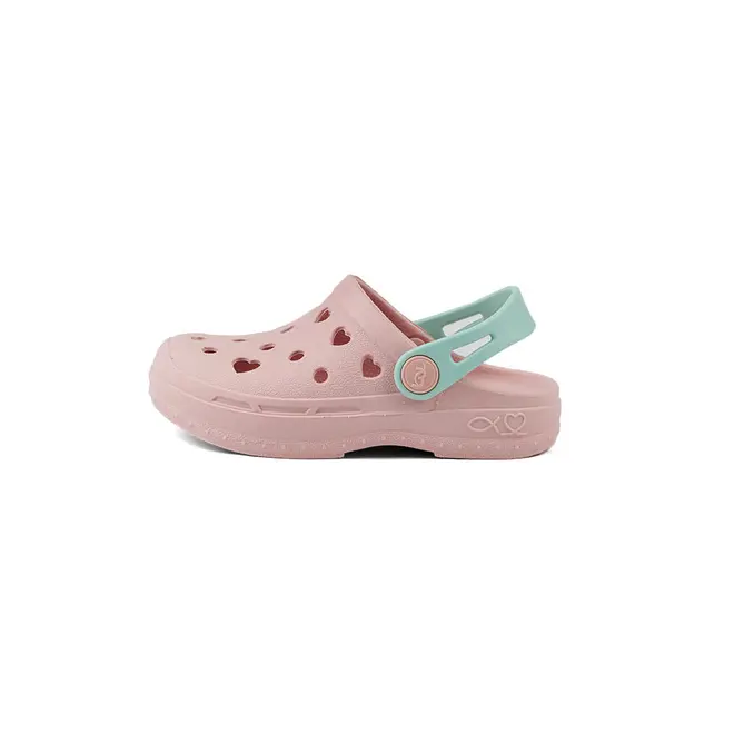 Babuche Infantil Menina Mar & Cor - Nude/Verde
