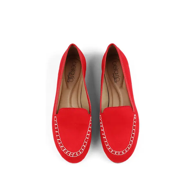 Mocassim Beira Rio Vermelho Feminino