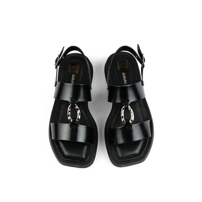 Sandália Flatform Dakota Detalhes Preto Feminino