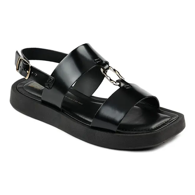 Sandália Flatform Dakota Detalhes Preto Feminino