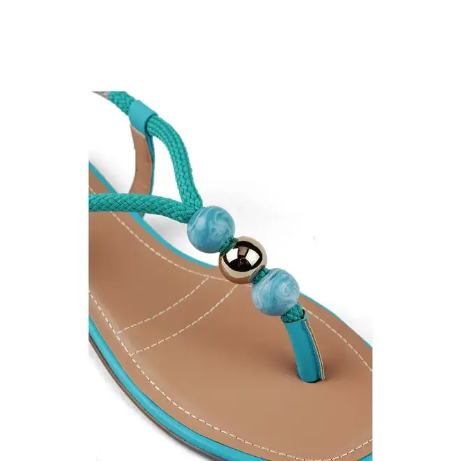 Sandália Itapuã Rasteira Azul Feminino