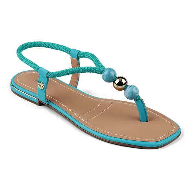 Sandália Itapuã Rasteira Azul Feminino