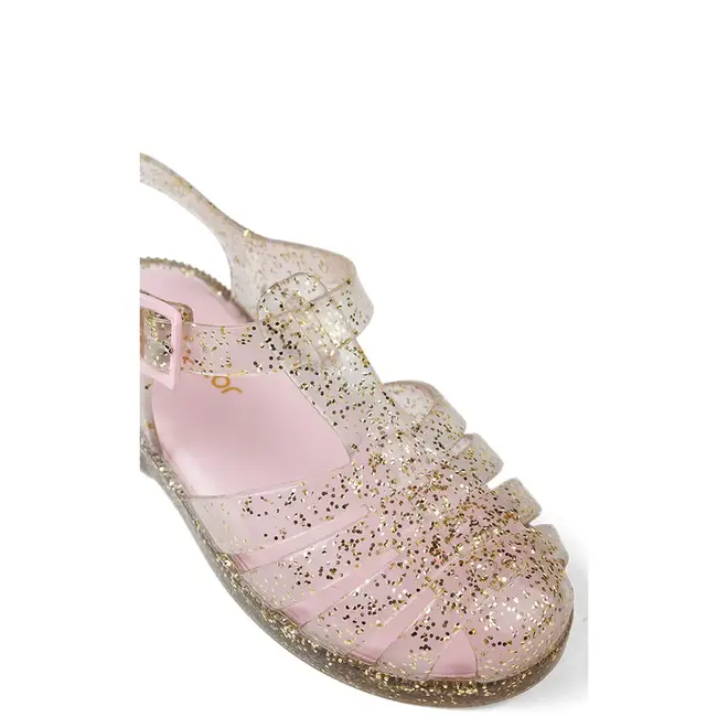 Sandália Mar & Cor Flat com Geladeira Infantil Transparente