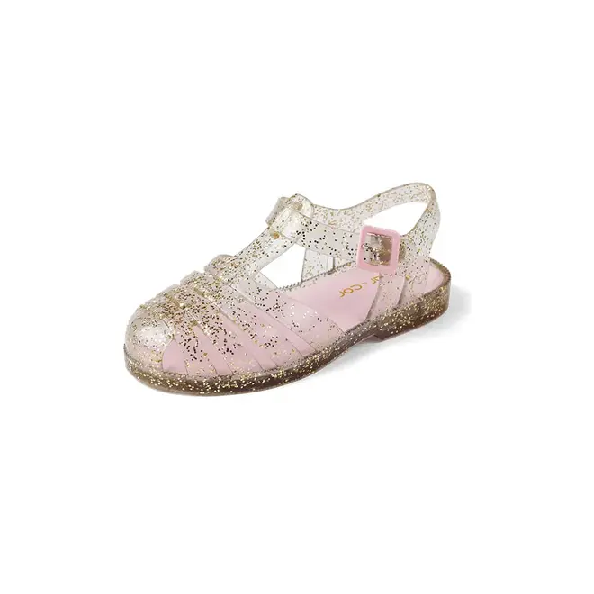 Sandália Mar & Cor Flat com Geladeira Infantil Transparente