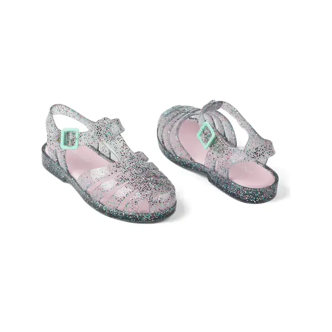 Sandália Flat Infantil Mar & Cor Geladeira Cinza