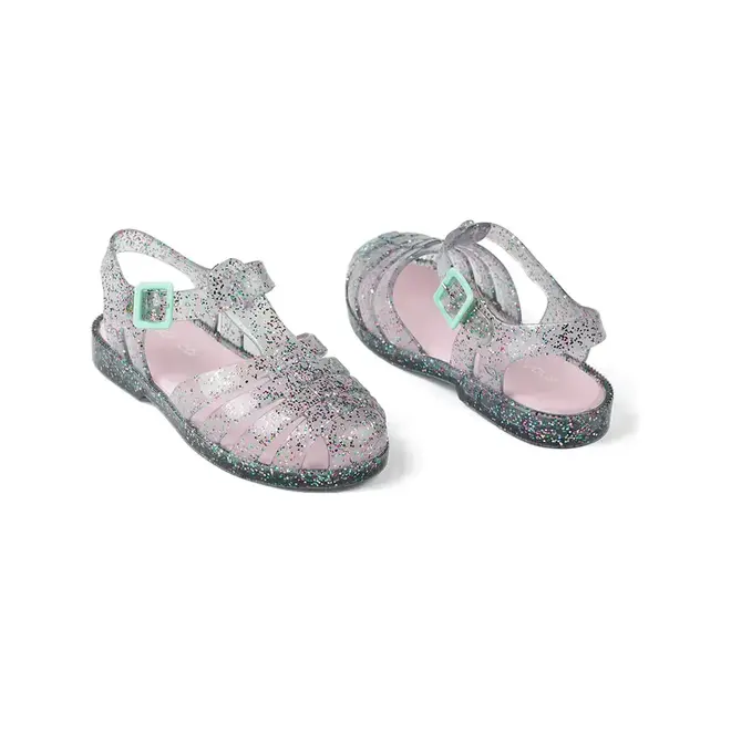 Sandália Flat Infantil Mar & Cor Geladeira Cinza