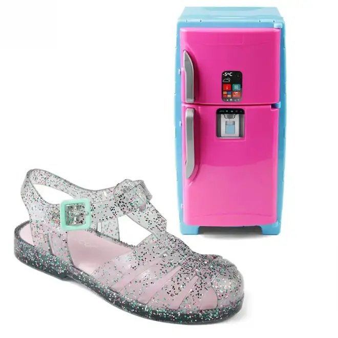 Sandália Flat Infantil Mar & Cor Geladeira Cinza