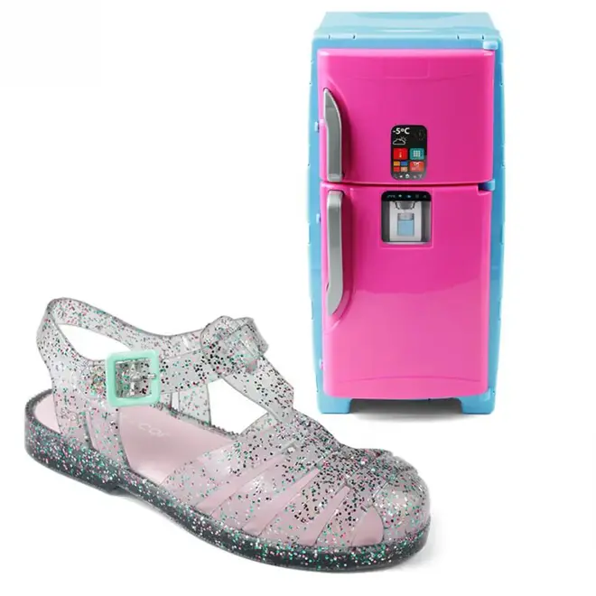 Sandália Flat Infantil Mar & Cor Geladeira Cinza