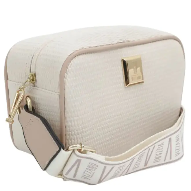Bolsa Vizzano Tira Colo Off White e Bege Feminina