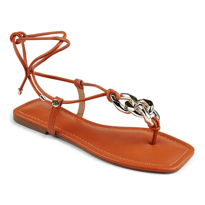 Sandália Flat Itapuã Feminino Âmbar