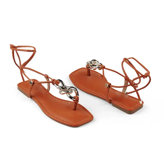 Sandália Flat Itapuã Feminino Âmbar