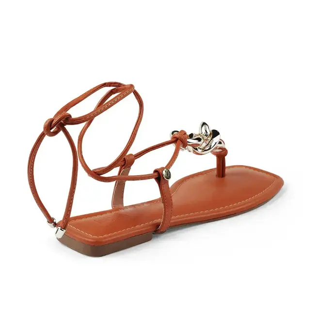 Sandália Flat Itapuã Feminino Âmbar