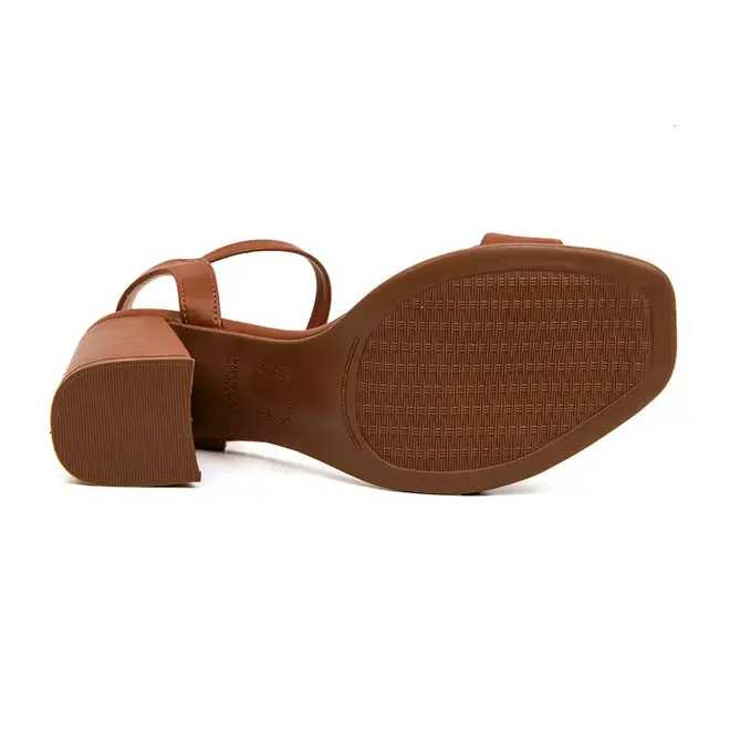 Sandália Salto Ramarim Toffee Feminino