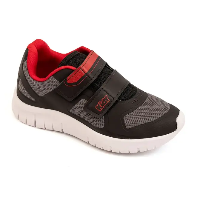 Tênis Kidy Ultra Flex Preto e Vermelho Menino