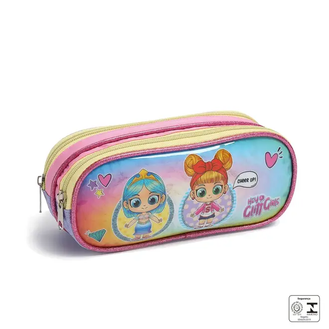 Estojo Seanite Glit Girls infantil
