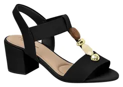 Sandália Salto Pedraria Modare Preto Feminino